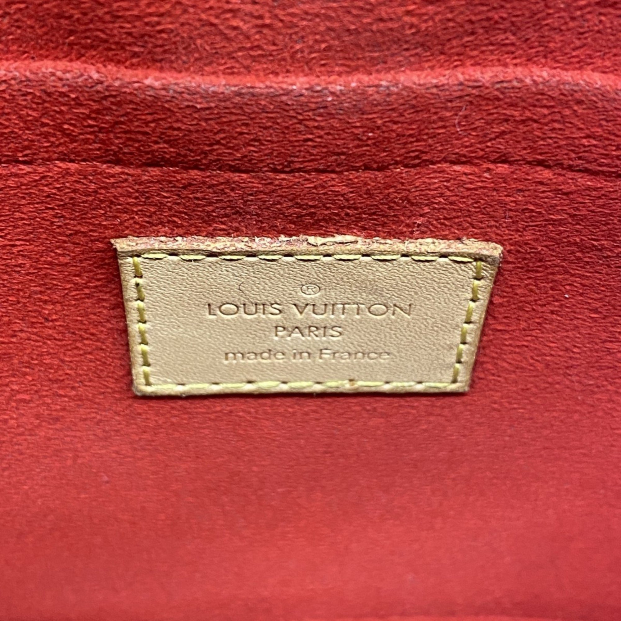 Louis Vuitton Handbag Monogram Pallas BB M41241 Brown Cerise Ladies