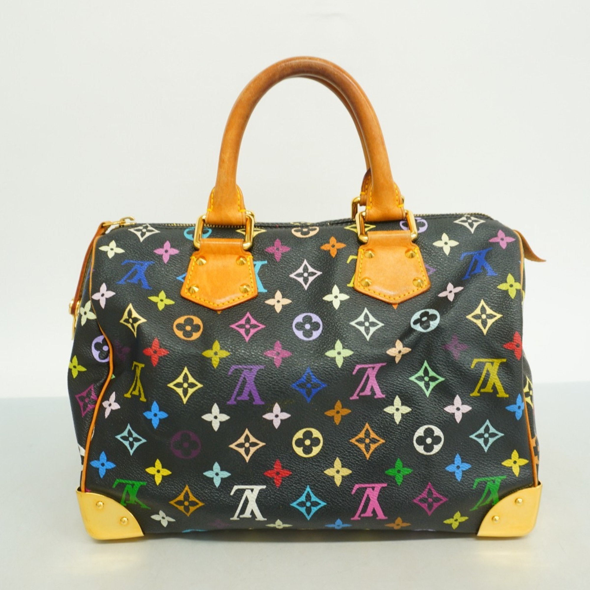 Louis Vuitton Handbag Monogram Multicolor Speedy 30 M92642 Noir Ladies