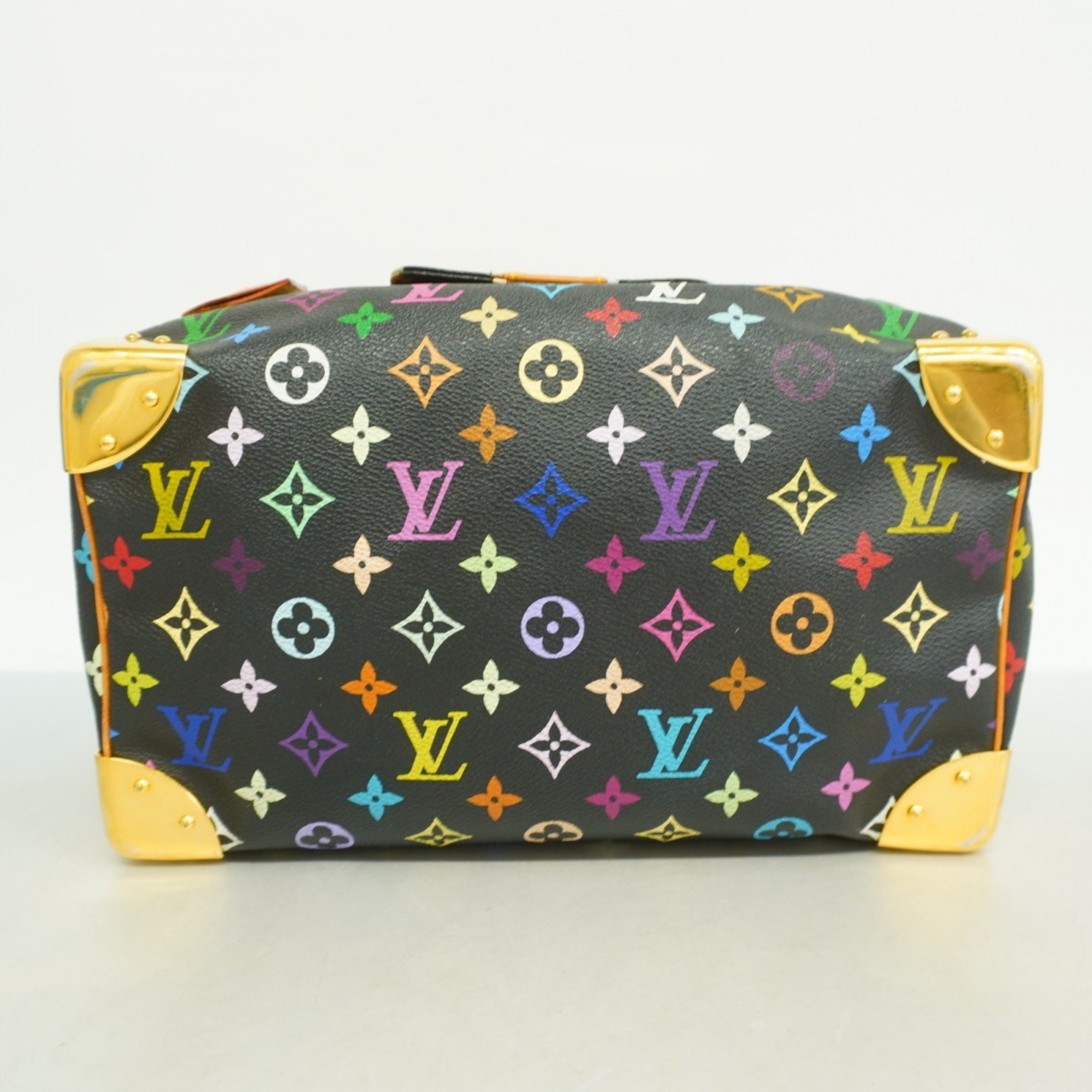 Louis Vuitton Handbag Monogram Multicolor Speedy 30 M92642 Noir Ladies