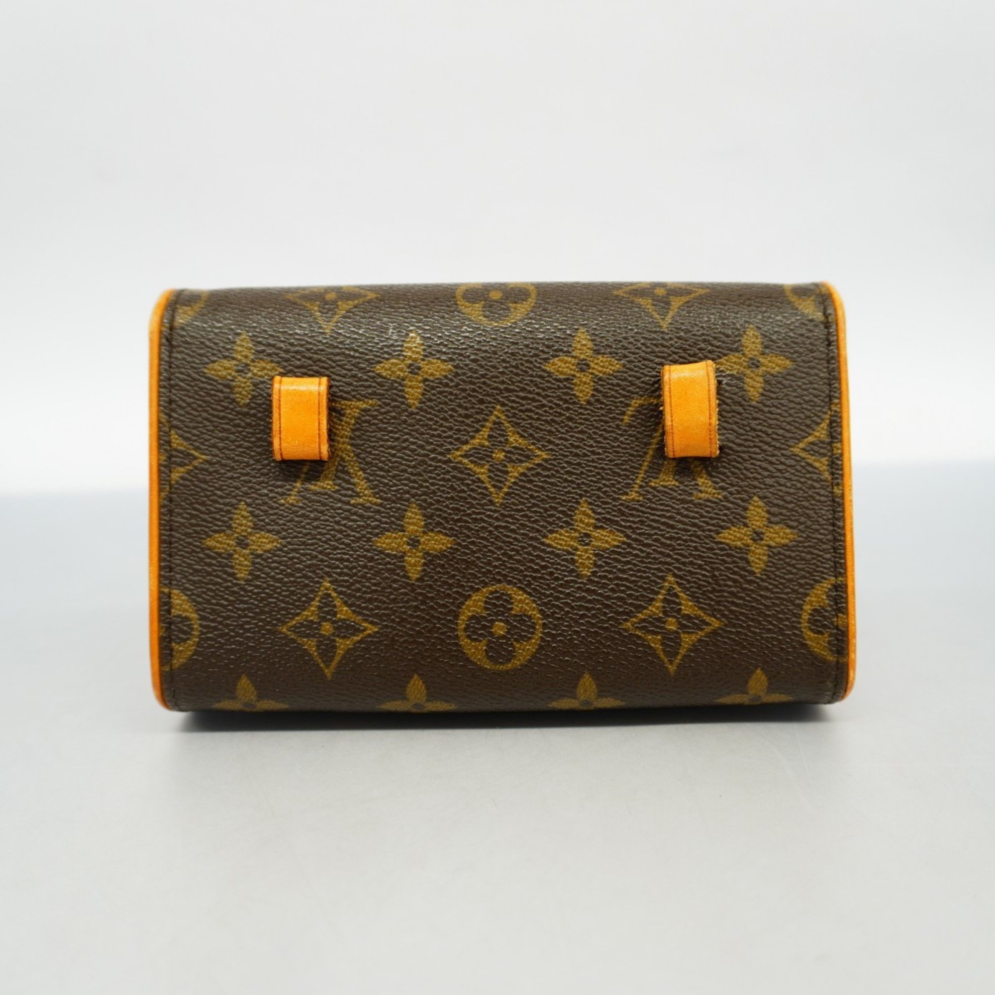 Louis Vuitton Waist Bag Monogram Pochette Florentine M51855 Brown Women's