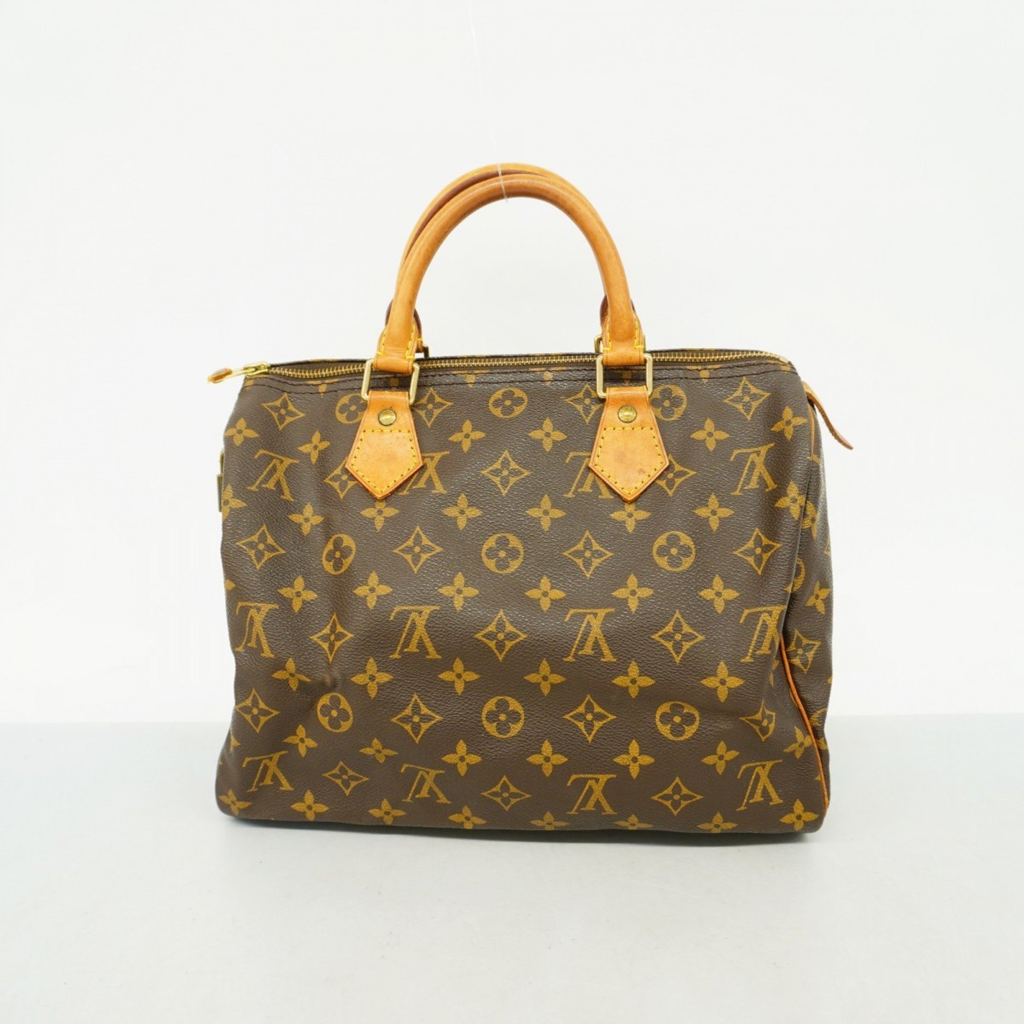 Louis Vuitton Handbag Monogram Speedy 30 M41108 Brown Ladies