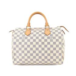 Louis Vuitton Damier Azur Speedy 30 Handbag N41533 Gold Hardware