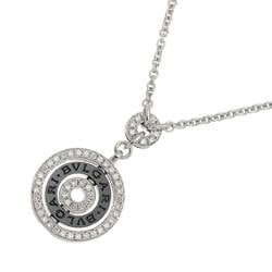 BVLGARI Astrale Cherchi Diamond Ceramic Necklace 46cm K18 WG White Gold 750