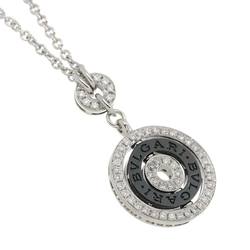 BVLGARI Astrale Cherchi Diamond Ceramic Necklace 46cm K18 WG White Gold 750