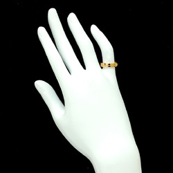 Tiffany & Co. Flat Band Size 8.5 Ring Diamond 3P K18 PG Pink Gold 750