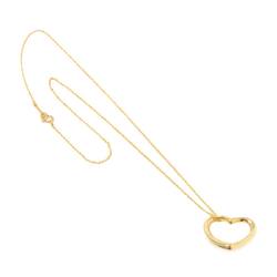 Tiffany & Co. Heart 22mm Necklace 40cm K18 YG Yellow Gold 750 Open