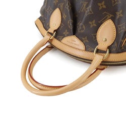 Louis Vuitton LOUIS VUITTON Monogram Tivoli PM Handbag Brown M40143 Gold Hardware