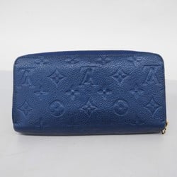 Louis Vuitton Long Wallet Monogram Empreinte Zippy M41857 Denim Ankle Ladies