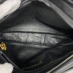 Chanel Shoulder Bag Matelasse Lambskin Black Women's