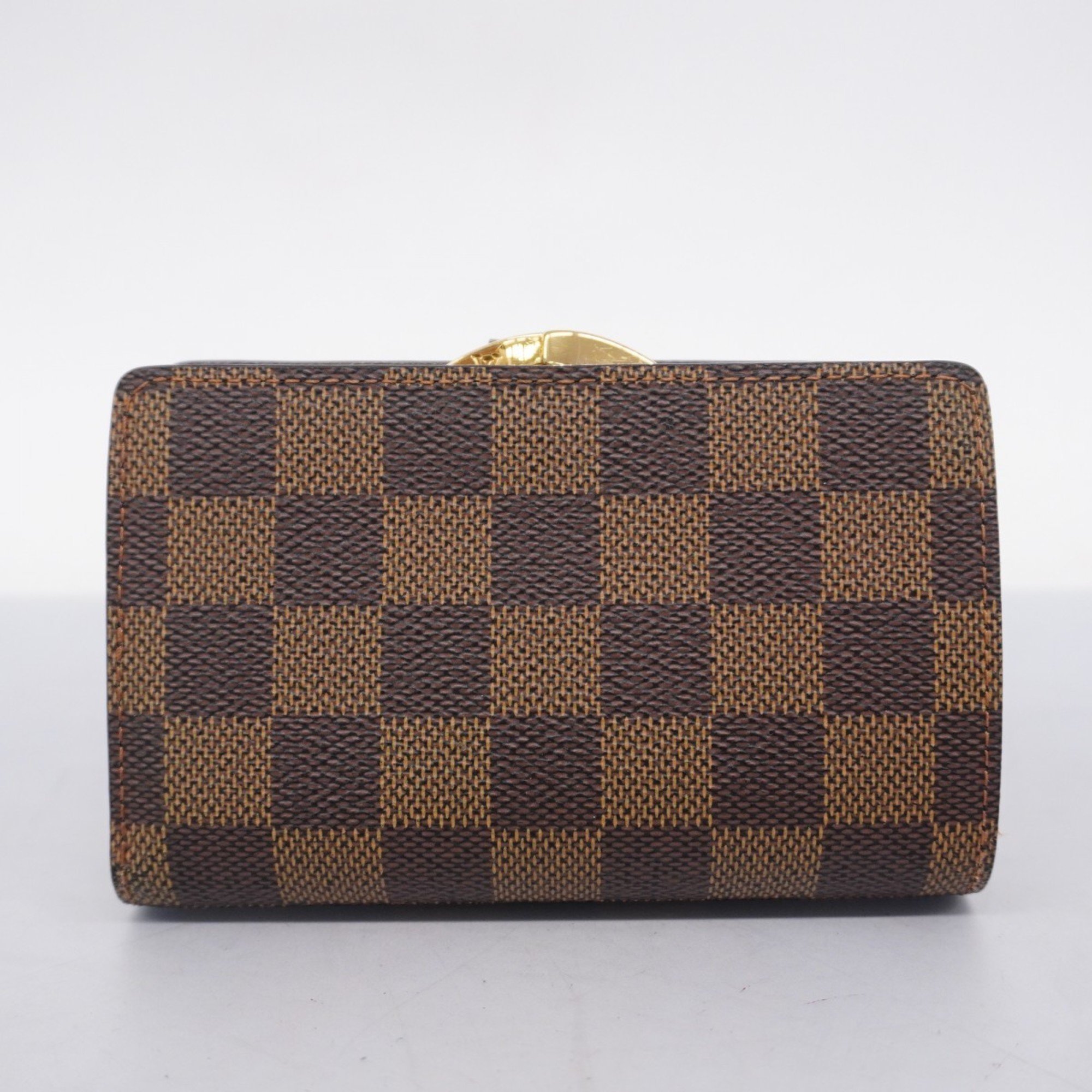 Louis Vuitton Wallet Damier Portefeuille Vienne N61674 Ebene Ladies