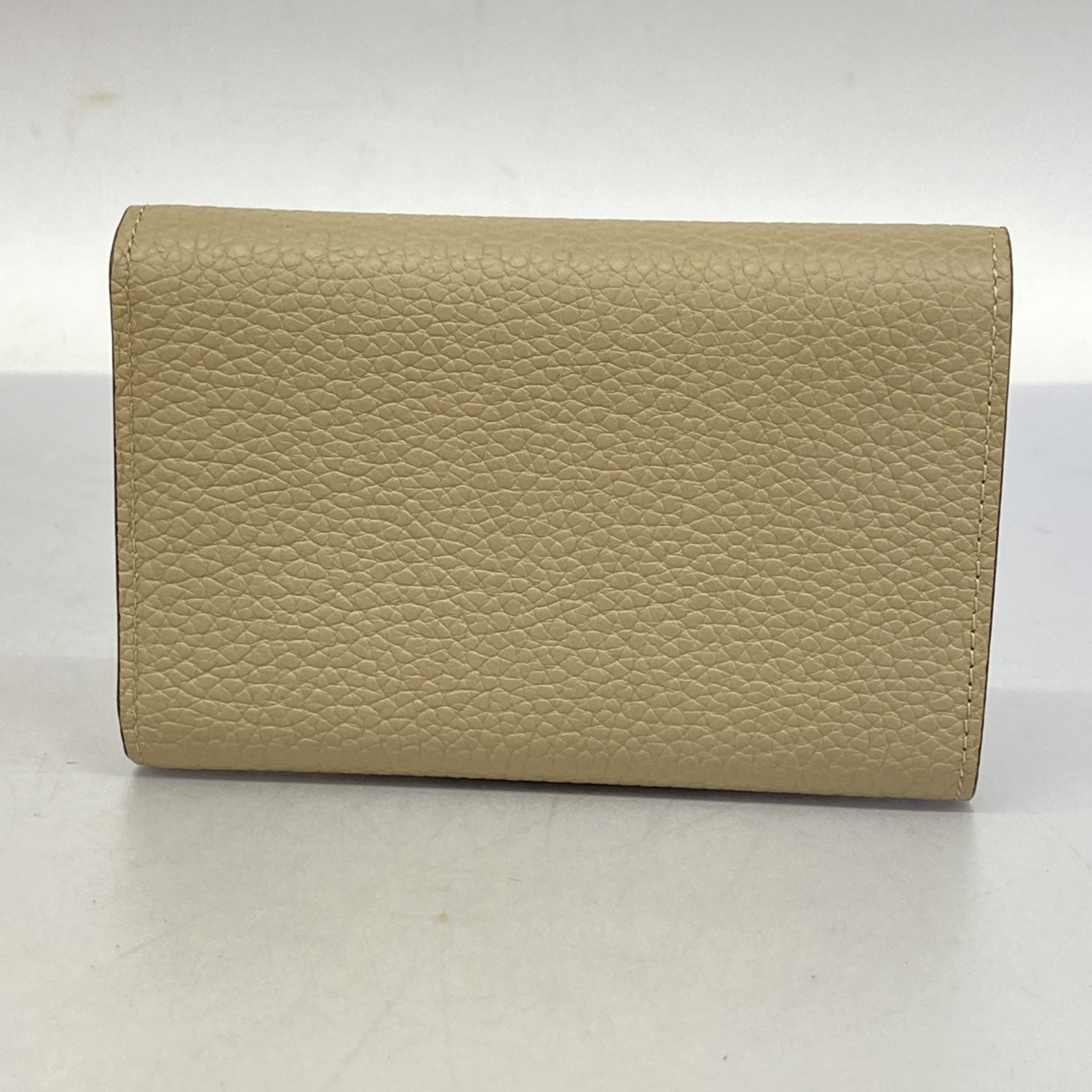 Louis Vuitton Tri-fold Wallet Taurillon Portefeuille Capucines Compact M62159 Galle Ladies