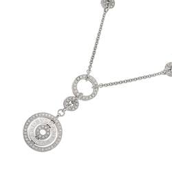 BVLGARI Astrale Cherki Diamond Necklace 46cm K18 WG White Gold 750