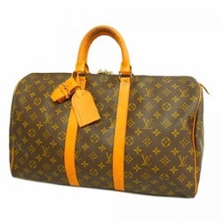 Louis Vuitton Boston Bag Monogram Keepall 45 M41428 Brown Men's Women's