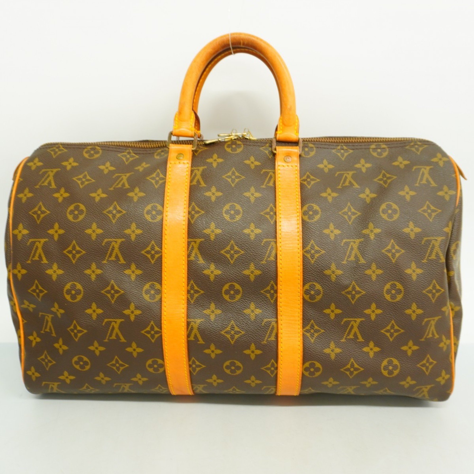 Louis Vuitton Boston Bag Monogram Keepall 45 M41428 Brown Men's Women's