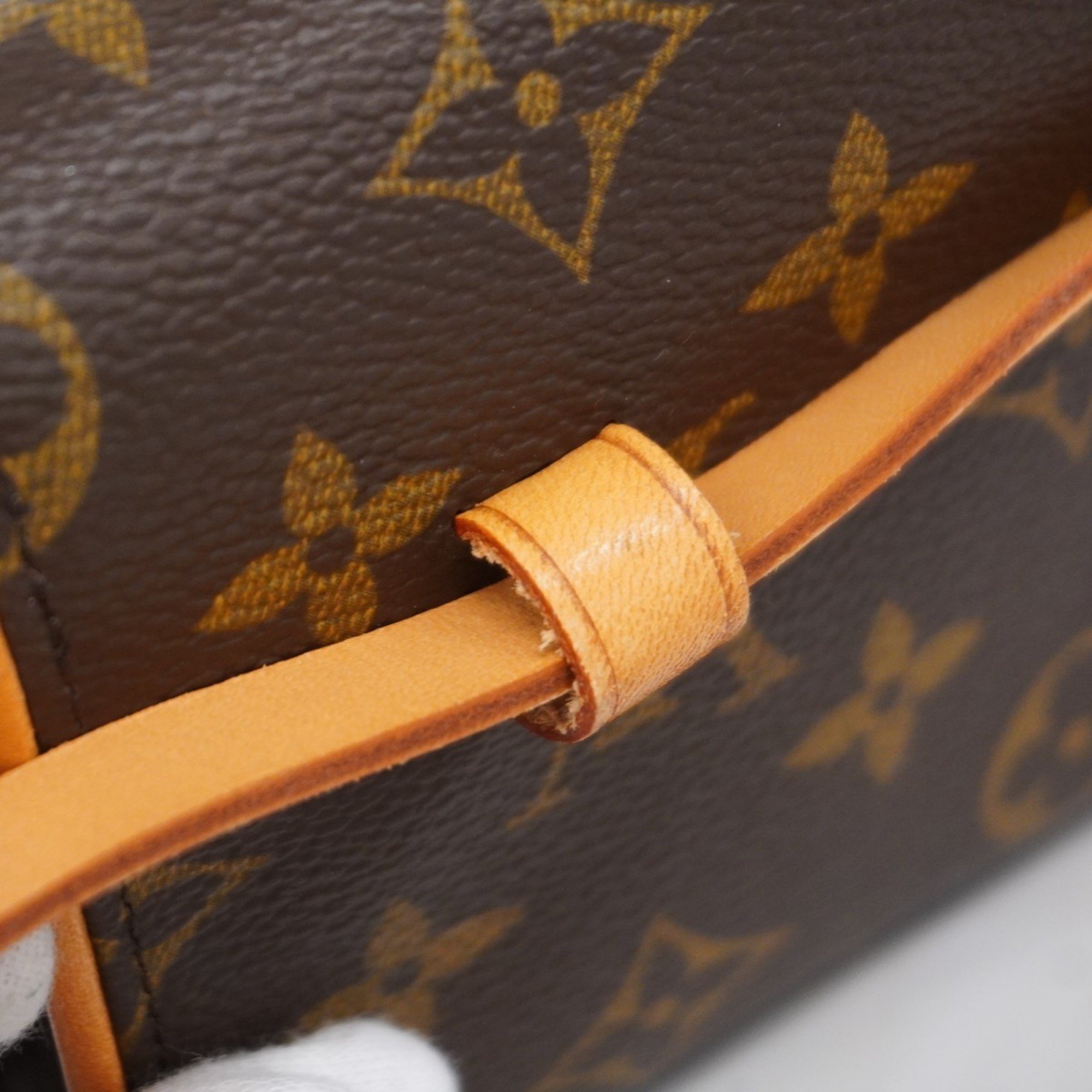 Louis Vuitton Waist Bag Monogram Pochette Florentine M51855 Brown Women's