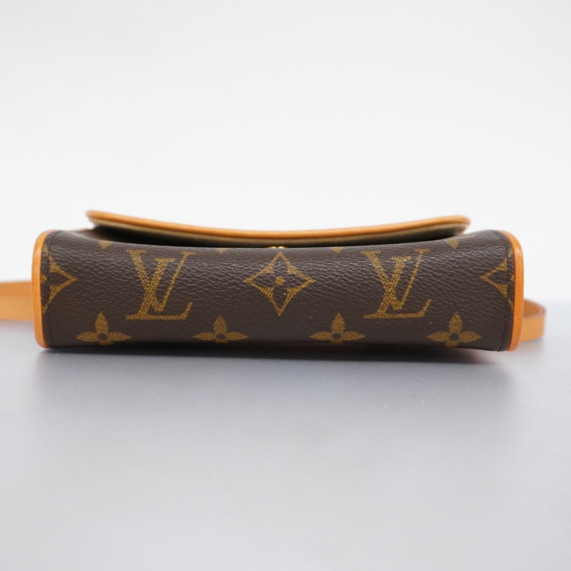 Louis Vuitton Waist Bag Monogram Pochette Florentine M51855 Brown Women's