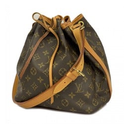 Louis Vuitton Shoulder Bag Monogram Petit Noe M42226 Brown Ladies