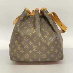 Louis Vuitton Shoulder Bag Monogram Petit Noe M42226 Brown Ladies