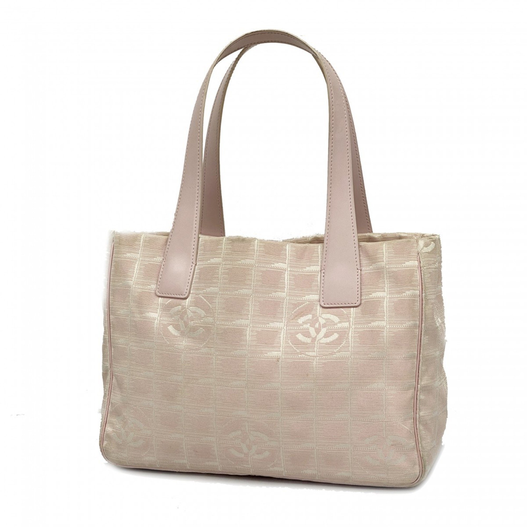 Chanel Tote Bag New Travel Nylon Pink Champagne Ladies