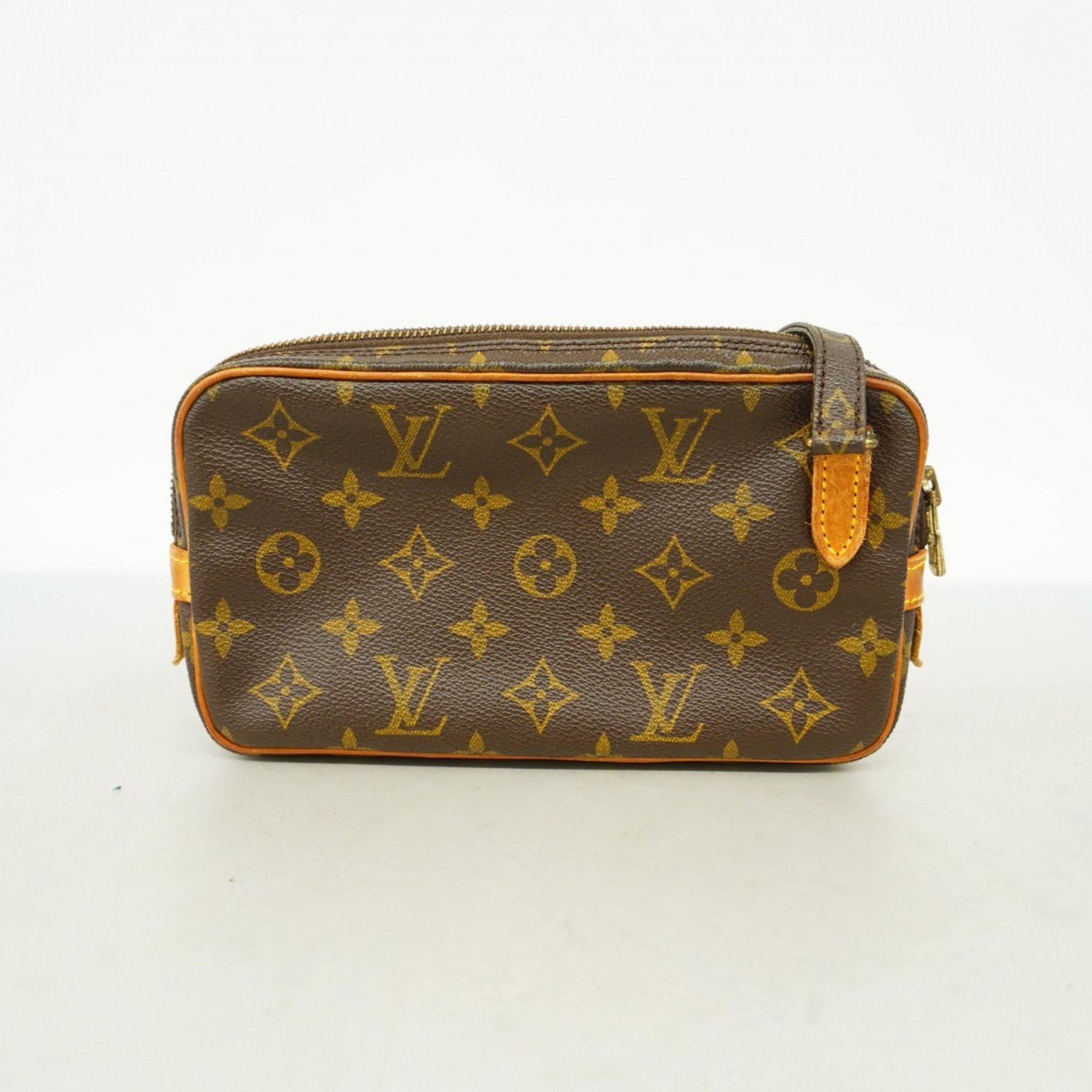 Louis Vuitton Shoulder Bag Monogram Pochette Marly Bandouliere M51828 Brown Women's