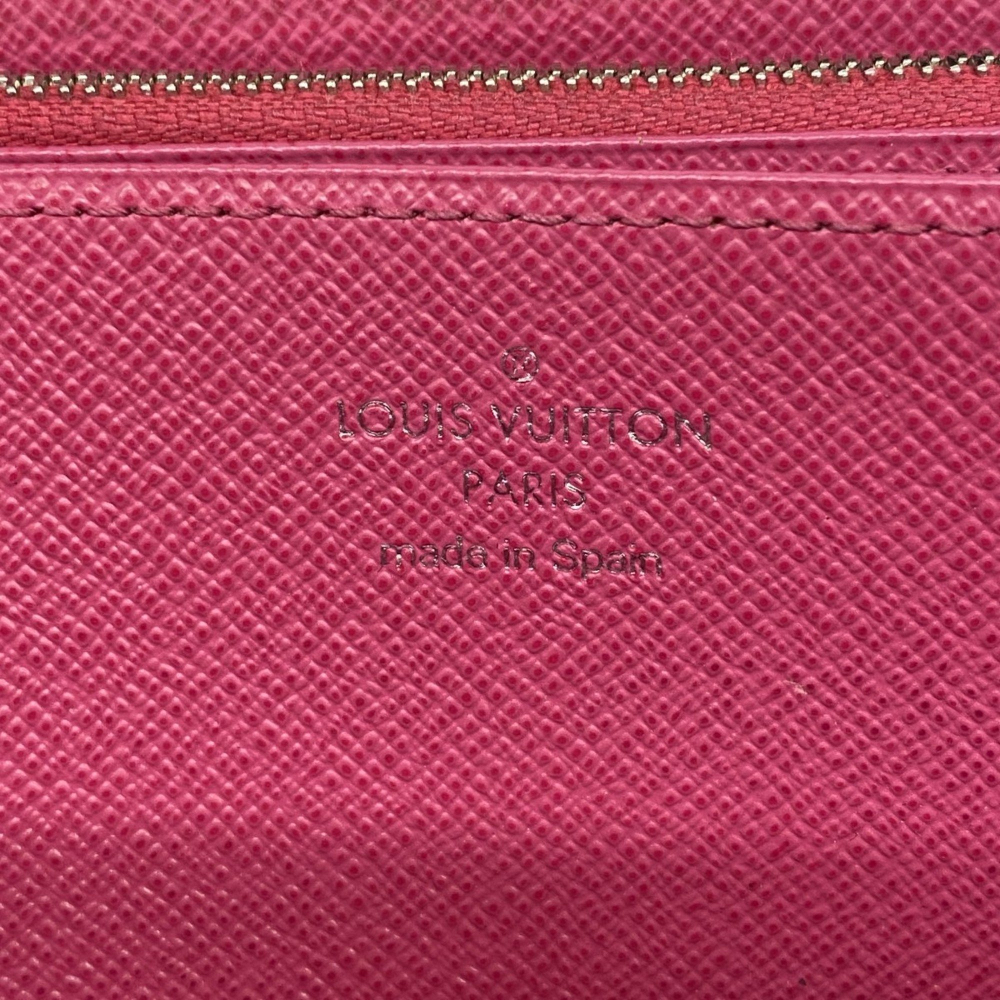 Louis Vuitton Long Wallet Epi Zippy M64838 Noir Hot Pink Ladies