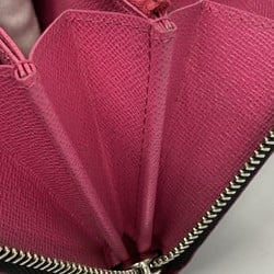 Louis Vuitton Long Wallet Epi Zippy M64838 Noir Hot Pink Ladies