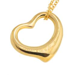 Tiffany & Co. Heart 16mm Necklace 40cm K18 YG Yellow Gold 750 Open