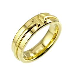 Tiffany & Co. T Toe Narrow 12.5 Ring, K18 YG Yellow Gold 750 Ring