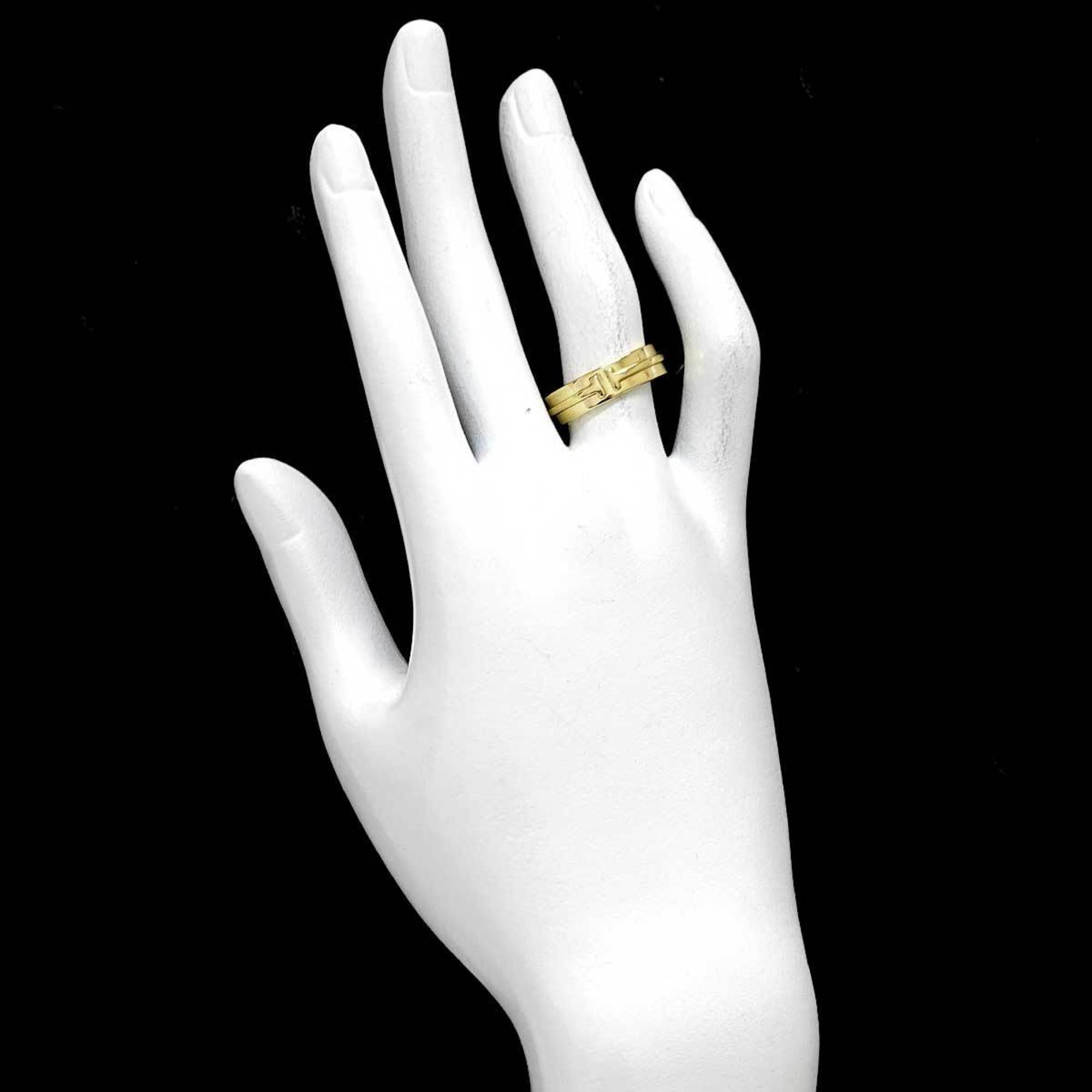 Tiffany & Co. T Toe Narrow 12.5 Ring, K18 YG Yellow Gold 750 Ring