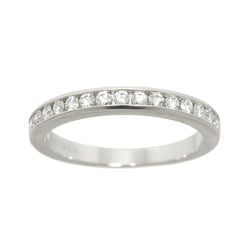 Tiffany & Co. Half Circle Channel Setting Ring Size 10 Diamond Pt Platinum