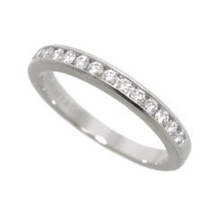 Tiffany & Co. Half Circle Channel Setting Ring Size 10 Diamond Pt Platinum