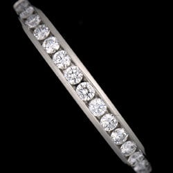 Tiffany & Co. Half Circle Channel Setting Ring Size 10 Diamond Pt Platinum