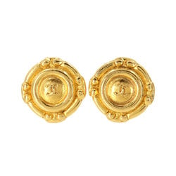 CHANEL Coco Mark Earrings Gold