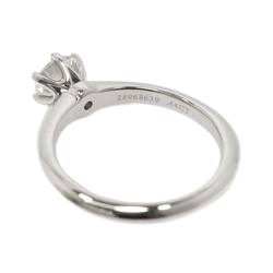 Tiffany & Co. Solitaire Diamond 0.44ct F/VS1/EX Size 8 Ring Pt Platinum