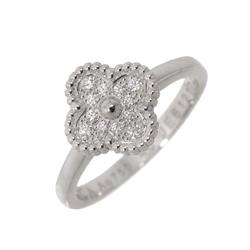 Van Cleef & Arpels Sweet Alhambra #46 Ring Diamond K18 WG 750 VCA