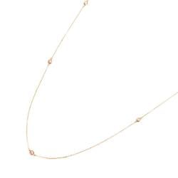 Tiffany & Co. By the Yard Sprinkle Diamond 9P Long Necklace 81cm K18 PG 750 The