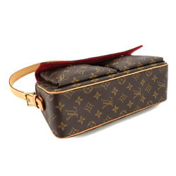 Louis Vuitton Monogram Viva Cite MM Shoulder Bag Brown M51164 Gold Hardware