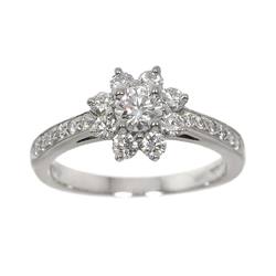 Tiffany & Co. Flora size 8 ring, diamond, platinum, flower Diamond Ring