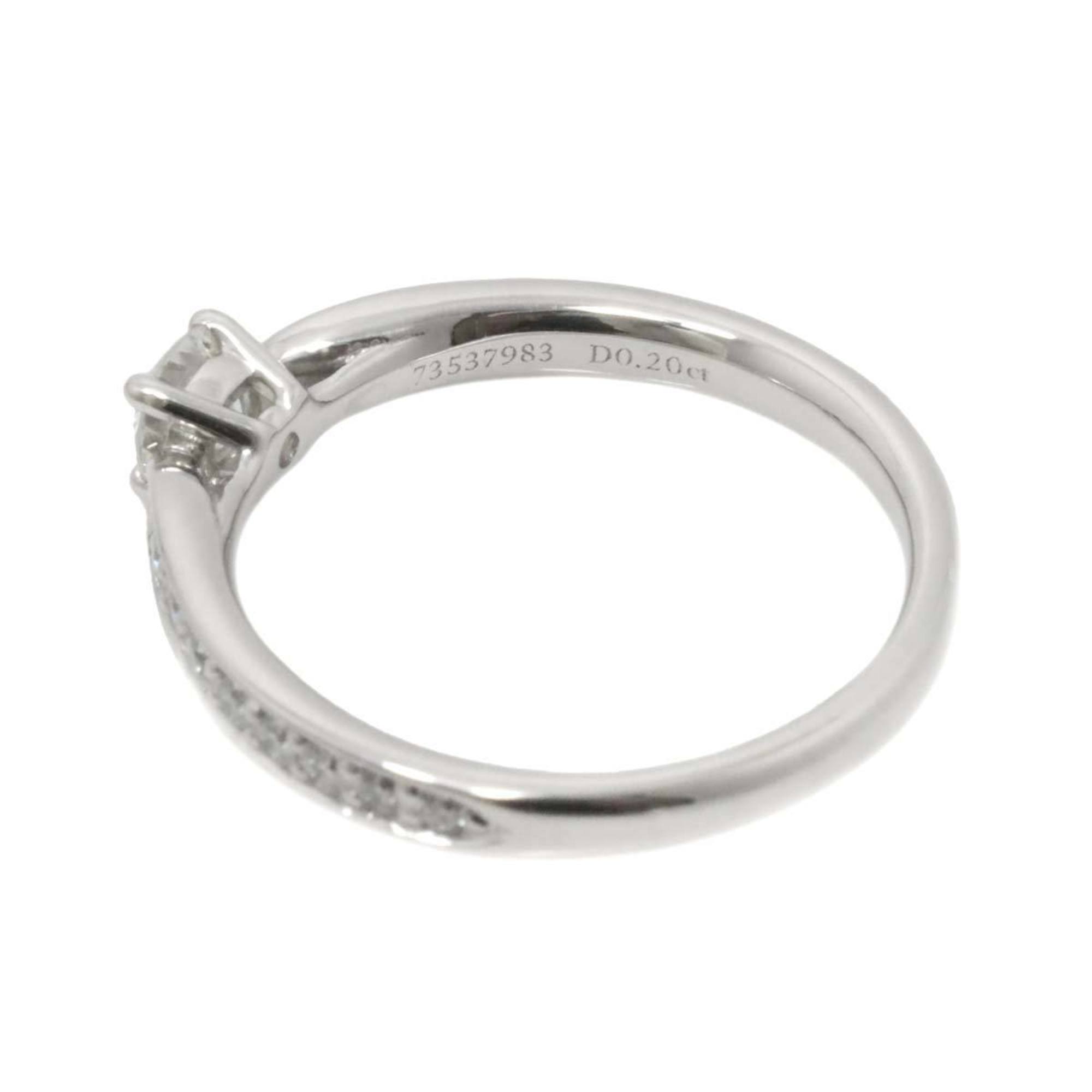 Tiffany & Co. Harmony Diamond 0.20ct H/VS1/3EX Size 7 Ring Pt Platinum