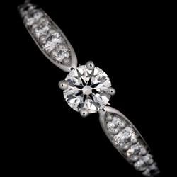 Tiffany & Co. Harmony Diamond 0.20ct H/VS1/3EX Size 7 Ring Pt Platinum