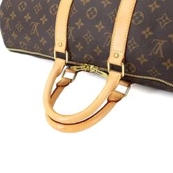 Louis Vuitton Monogram Keepall 45 Boston Bag Brown M41428