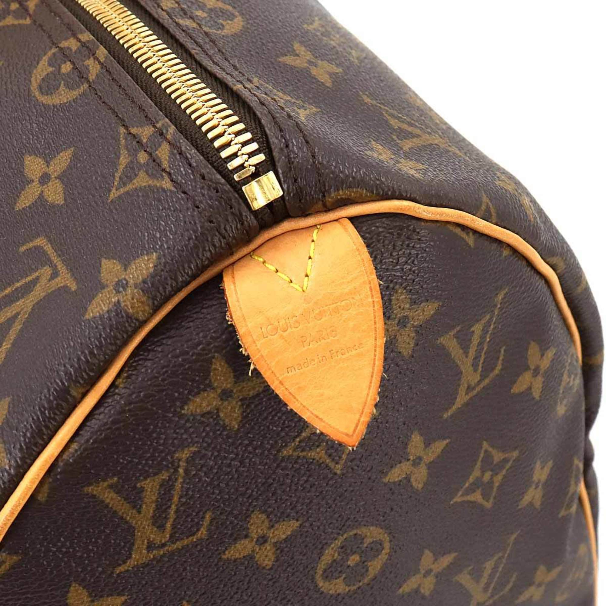 Louis Vuitton Monogram Keepall 45 Boston Bag Brown M41428