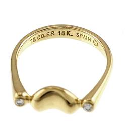 Tiffany & Co. Bean size 10 ring, diamond, K18, yellow gold, 750