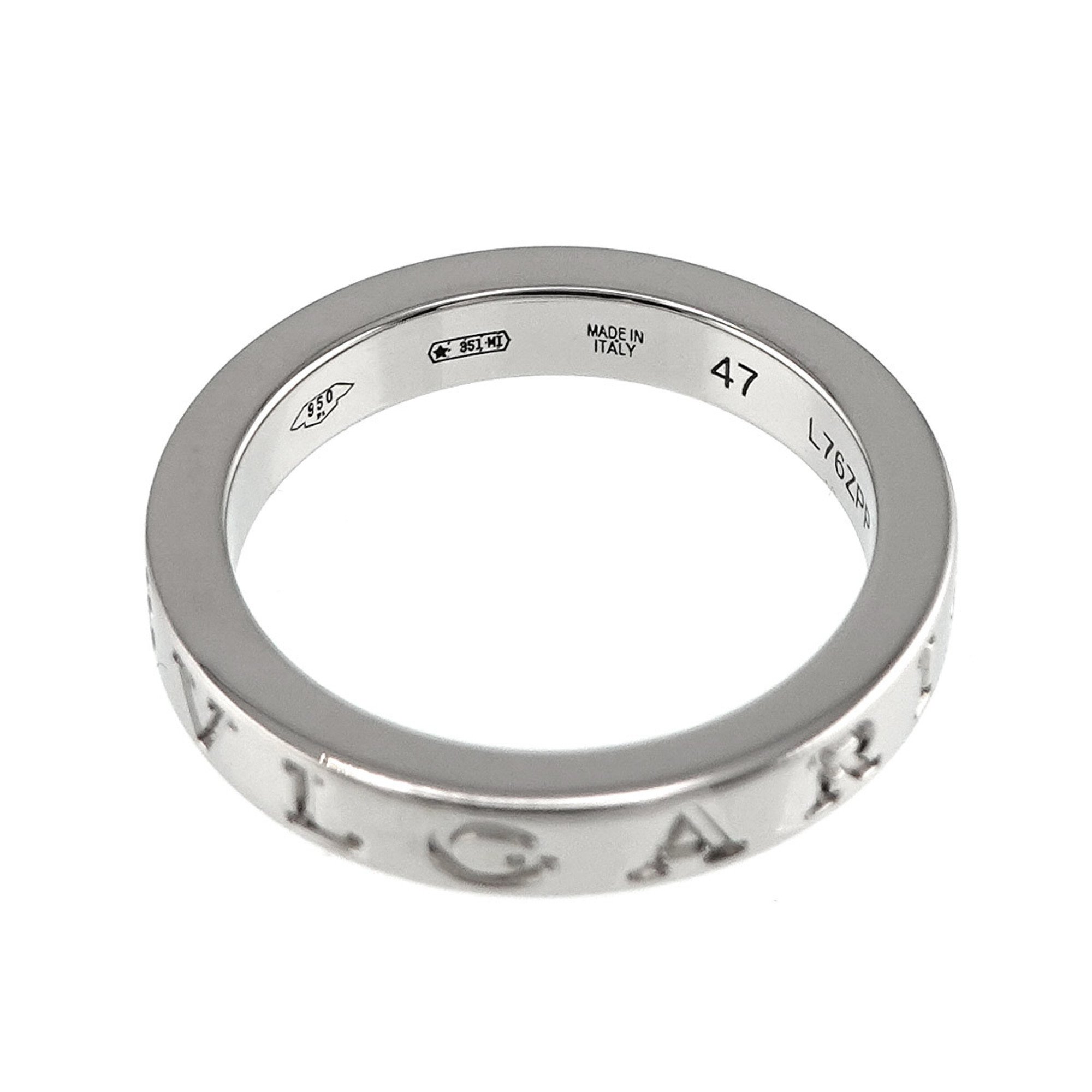 BVLGARI Double #47 Ring Pt Platinum