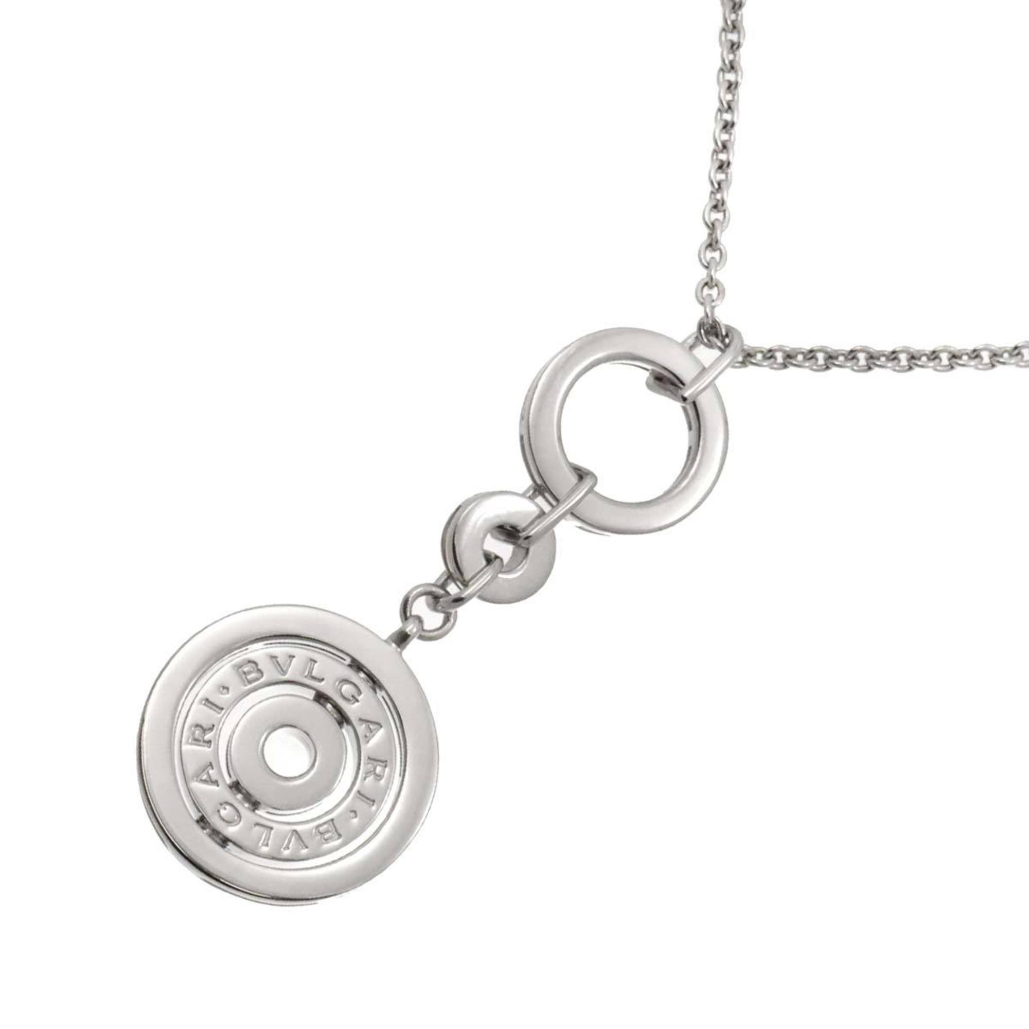 BVLGARI Astrale Cerchi Necklace 46cm K18 WG White Gold 750