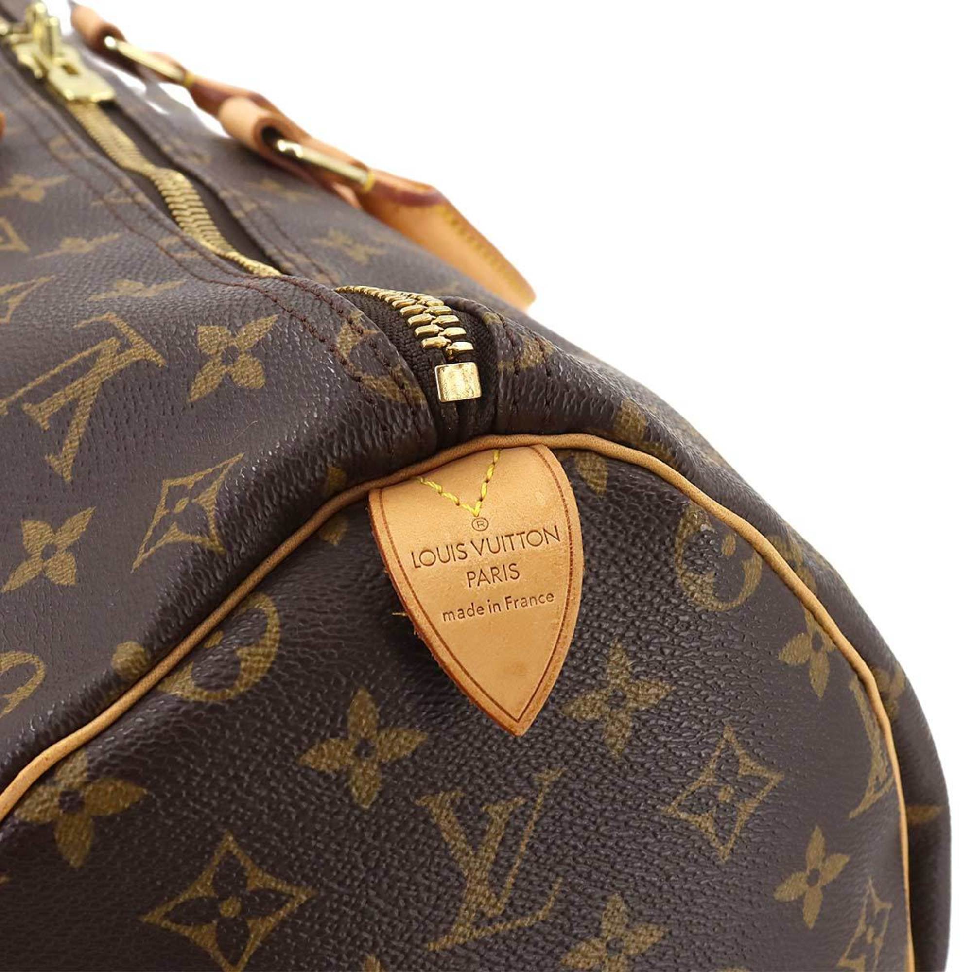 Louis Vuitton Monogram Keepall 50 Boston Bag Brown M41426