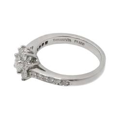 Tiffany & Co. Flora size 8 ring, diamond, platinum, flower Diamond Ring