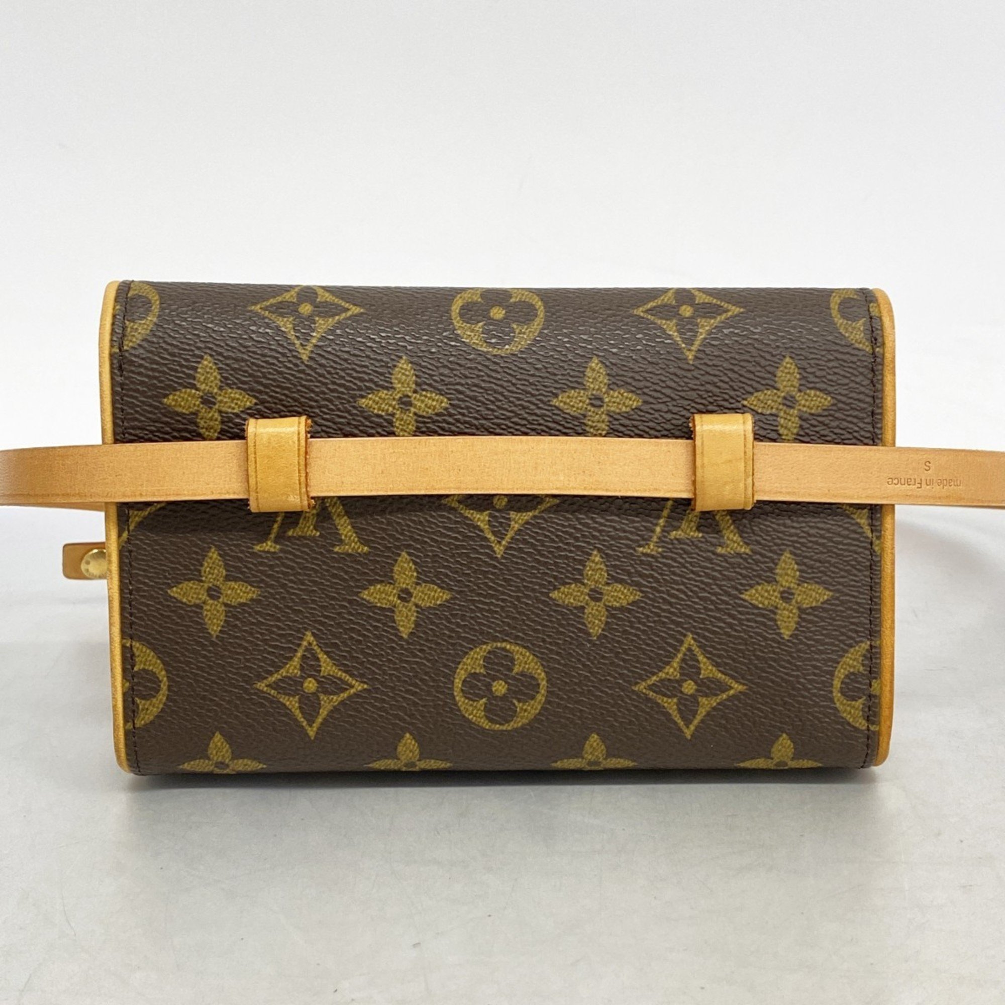 Louis Vuitton Waist Bag Monogram Pochette Florentine M51855 Brown Women's