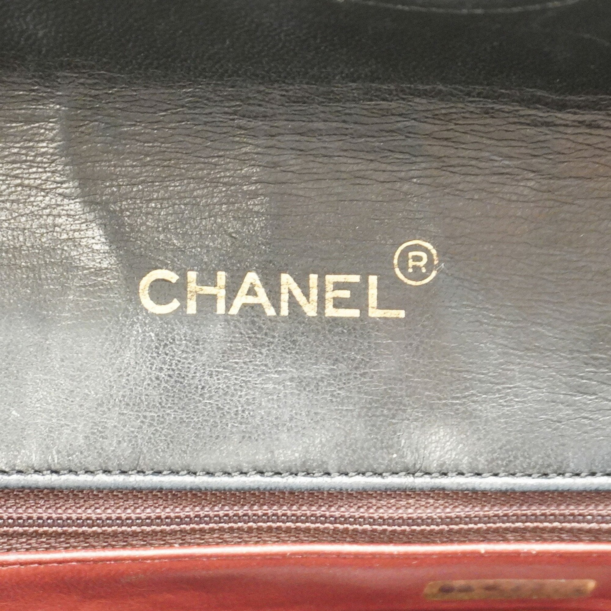 Chanel Shoulder Bag Matelasse Chain Lambskin Black Women's