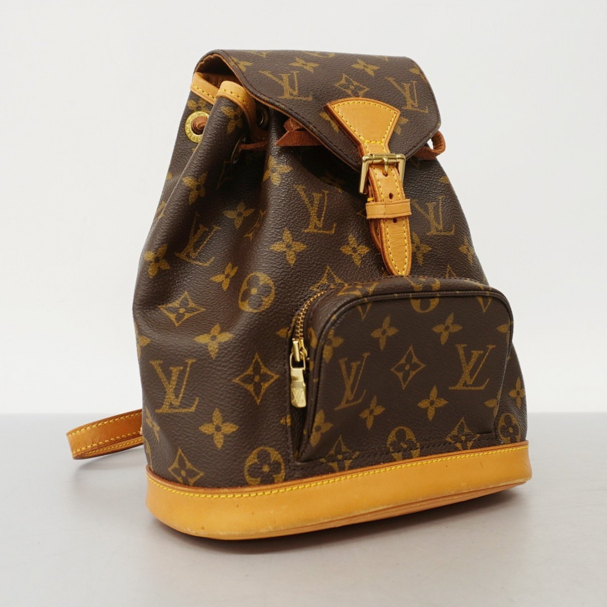 Louis Vuitton Backpack Daypack Monogram Montsouris M51137 Brown Women's